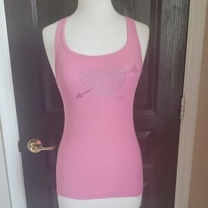 Victoria's Secret Pink Tank Top with Heart Design